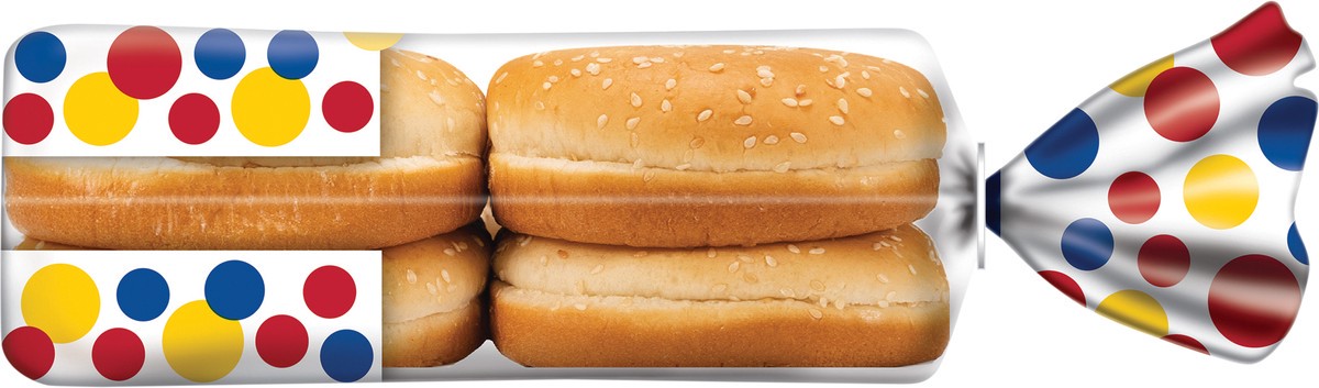 slide 6 of 8, Wonder Bread Jumbo Seeded Hamburger Buns, Sesame Seed White Bread Rolls, 8 Count, 8 ct