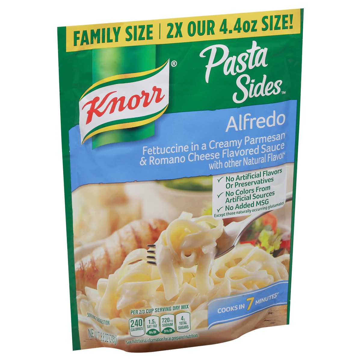 slide 9 of 9, Knorr Pasta Sides Fettuccine Alfredo Family Size, 8.8 oz, 8.8 oz