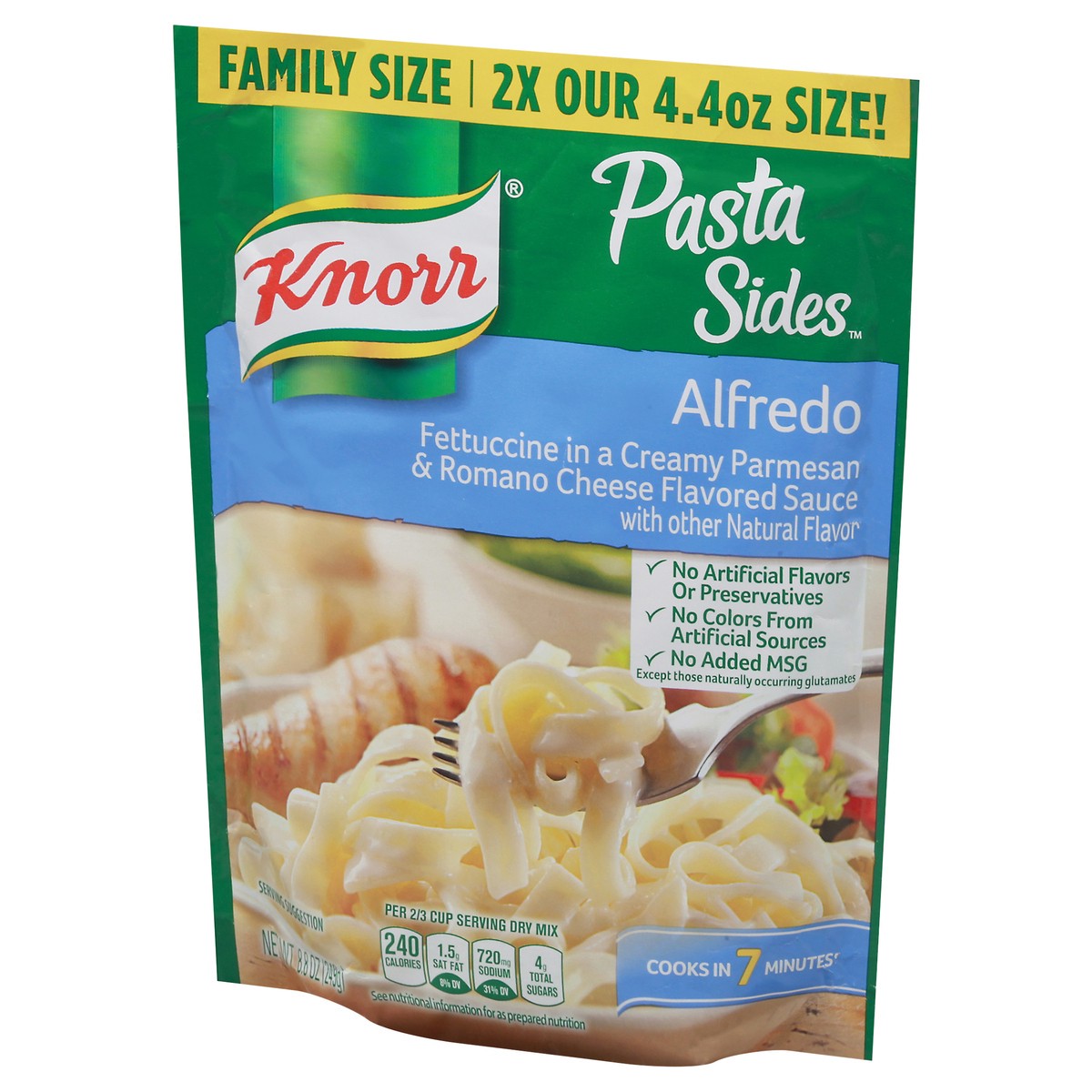 slide 7 of 9, Knorr Pasta Sides Fettuccine Alfredo Family Size, 8.8 oz, 8.8 oz