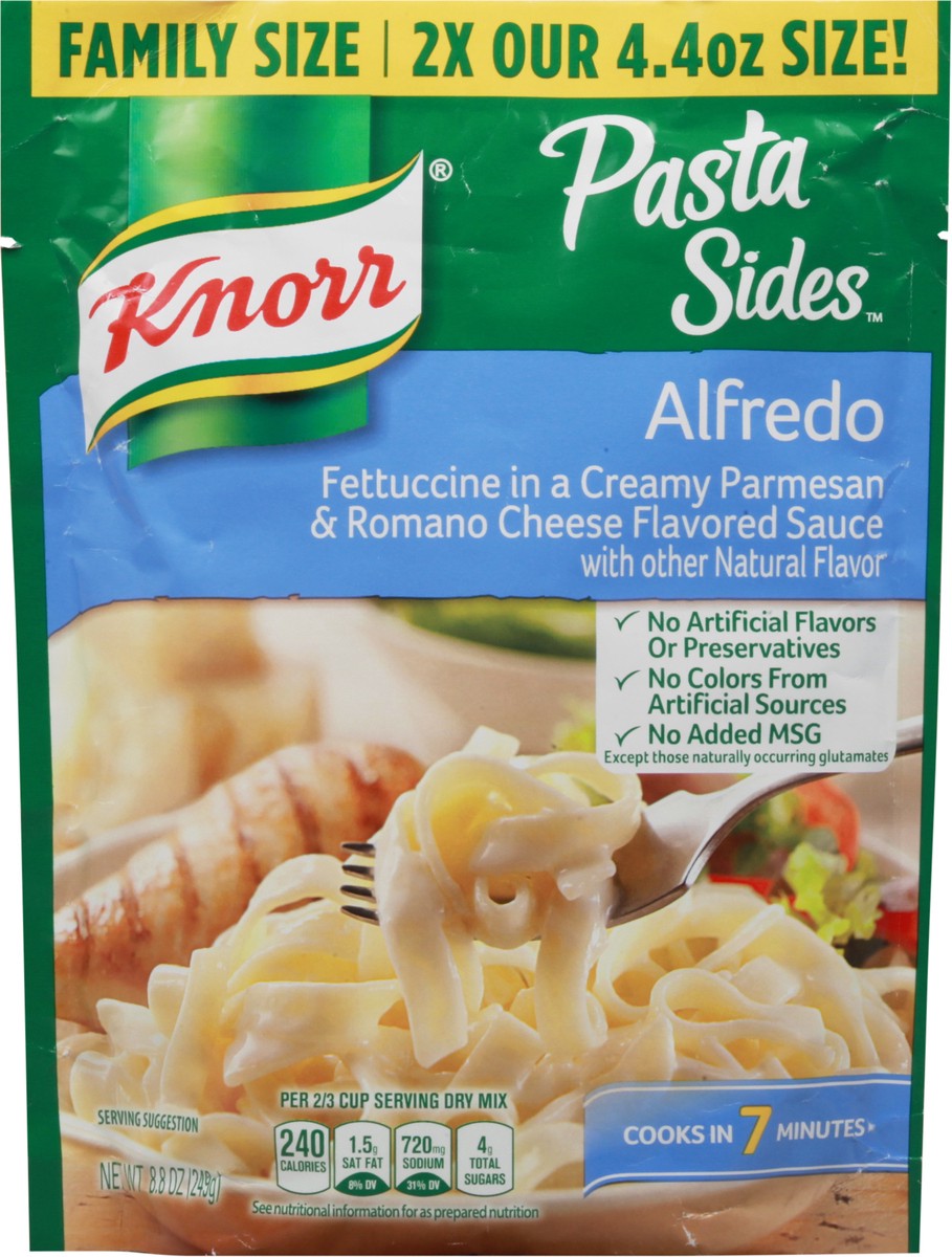 slide 5 of 9, Knorr Pasta Sides Fettuccine Alfredo Family Size, 8.8 oz, 8.8 oz