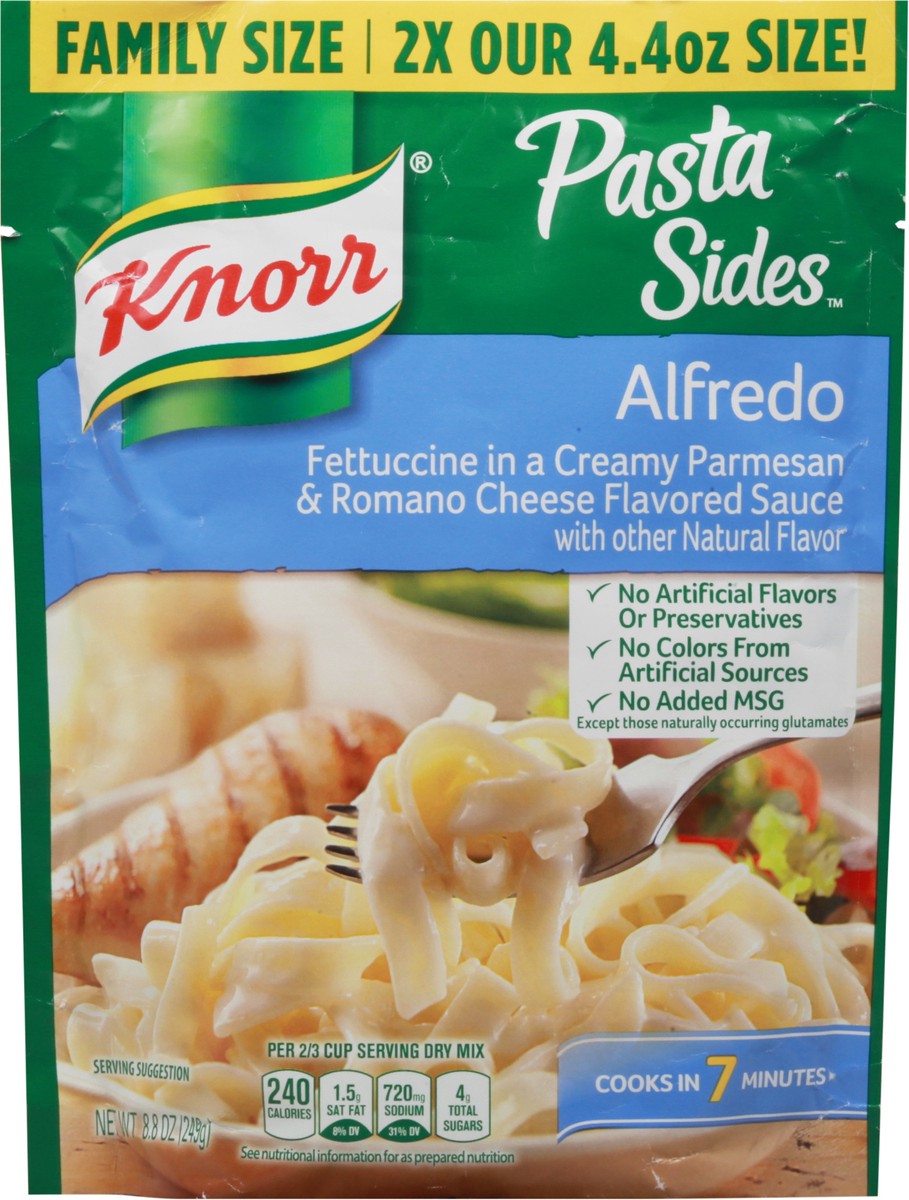 slide 1 of 9, Knorr Family Size Alfredo Pasta Sides 8.8 oz, 8.80 oz