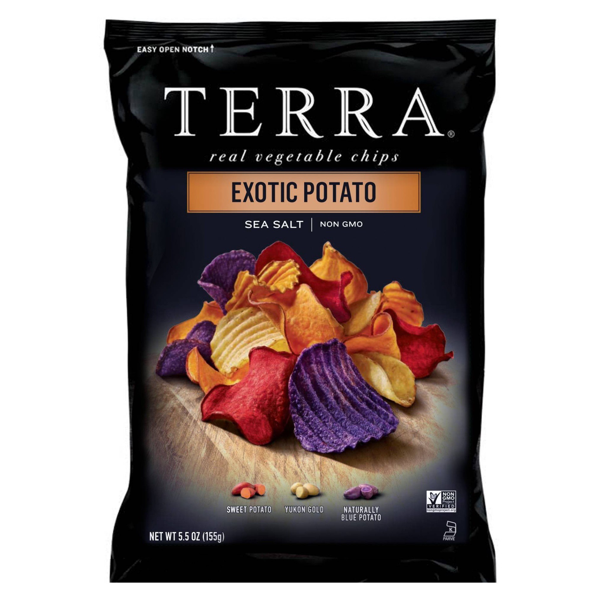 slide 1 of 11, Terra Exotic Potato Real Vegetable Chips 5.5 oz. Bag, 5.5 oz
