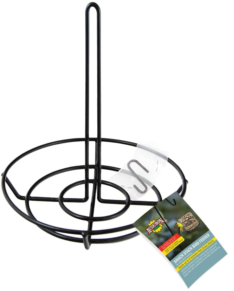 slide 1 of 1, Audubon Park Snack Stack Bird Feeder - Black, 1 ct