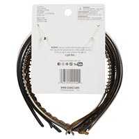 slide 3 of 5, scünci Skinny Headbands, 8 ct