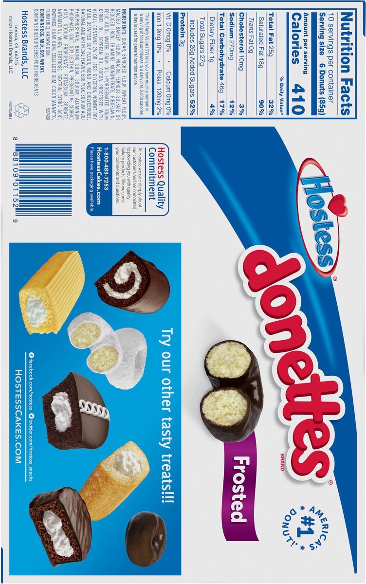 slide 6 of 15, Hostess Chocolate Donut Single Serve Caddy - 10 ct, 10 ct