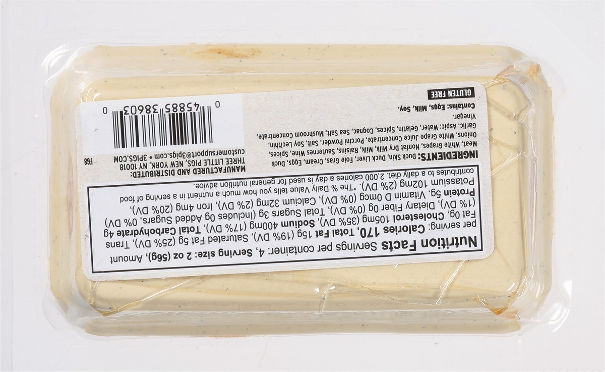 slide 10 of 13, Three Little Pigs Duck Mousse with Duck Foie Gras & Grapes 8 oz, 8 oz