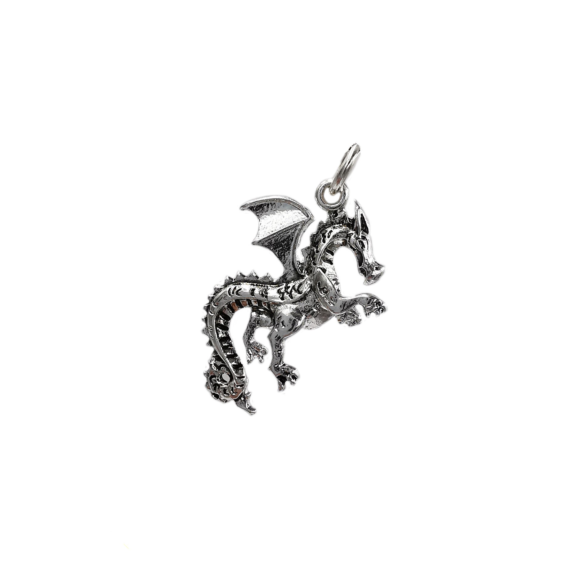slide 2 of 4, Charmalong Silver Plated Dragon Charm By Bead Landing, 1.02 in x 0.67 in x 0.2 in