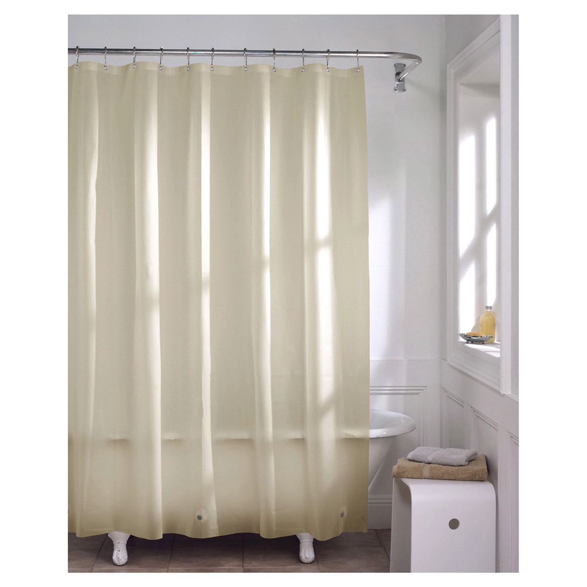 slide 1 of 2, Maytex Super Softy Peva Shower Curtain Liner, 70 in x 72 in