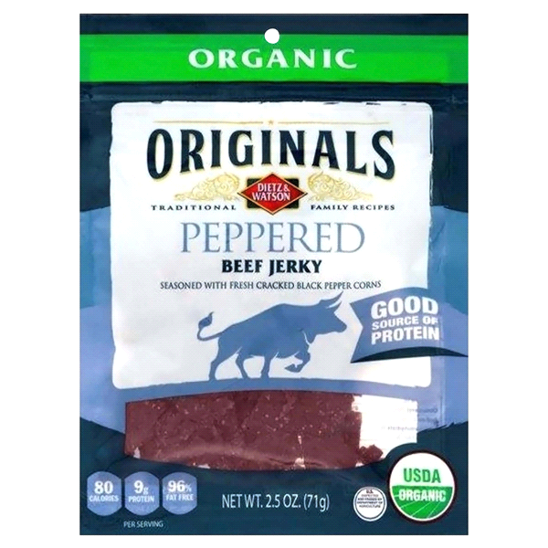 slide 1 of 1, Dietz & Watson Originals Peppered Beef Jerkey 2.5Oz., 2.5 oz