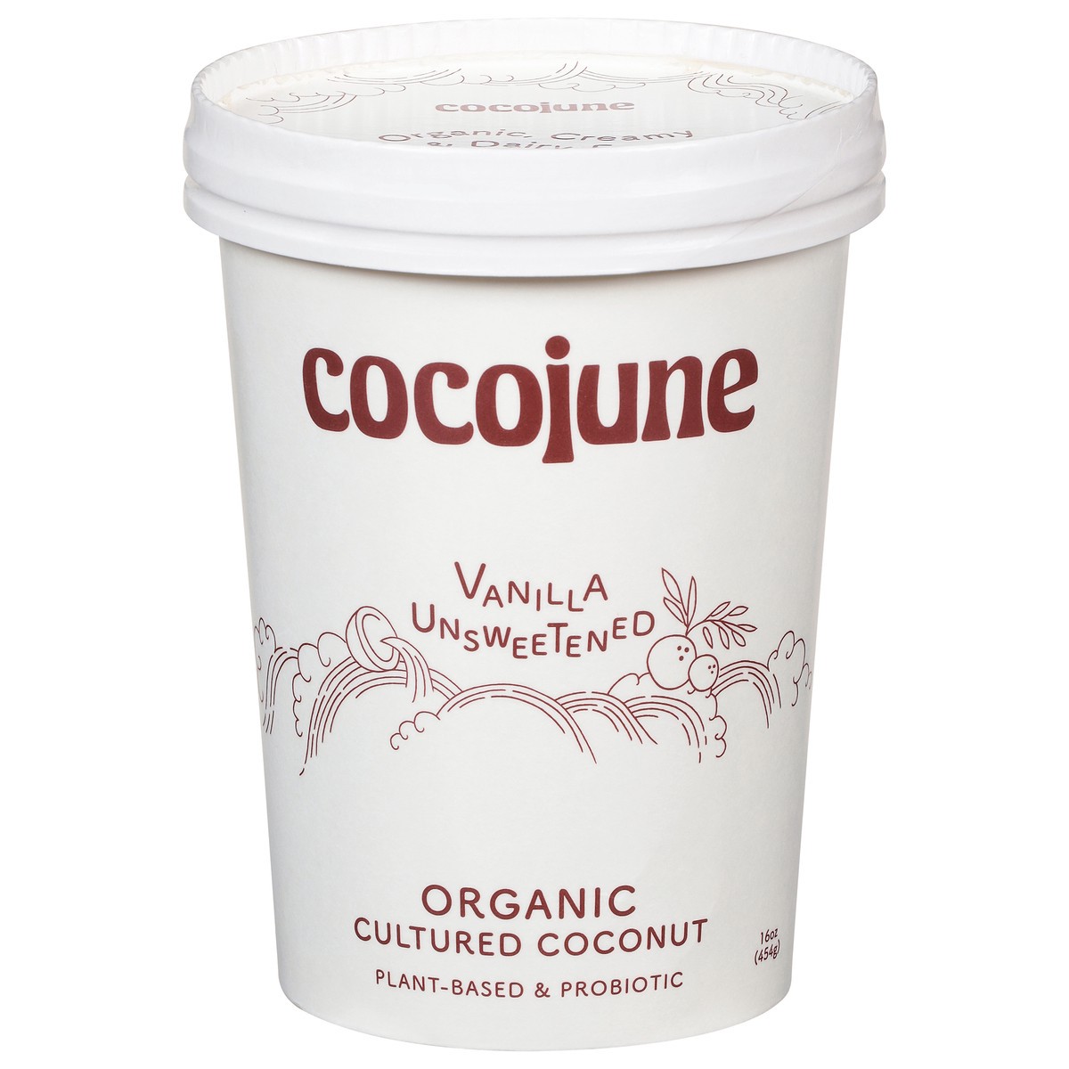 slide 1 of 11, Cocojune Vanilla Unsweetened Yogurt, 16 oz