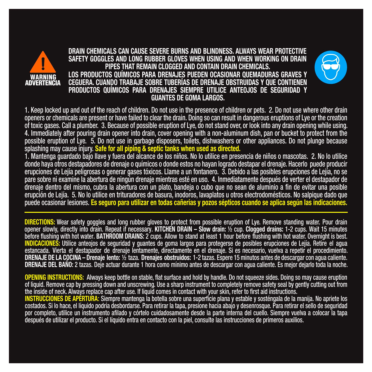 slide 6 of 13, Instant Power Hair & Grease Drain Opener, 1 liter