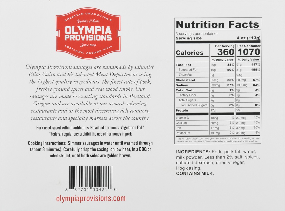 slide 2 of 10, Oympv Bratwurst, 1 ct