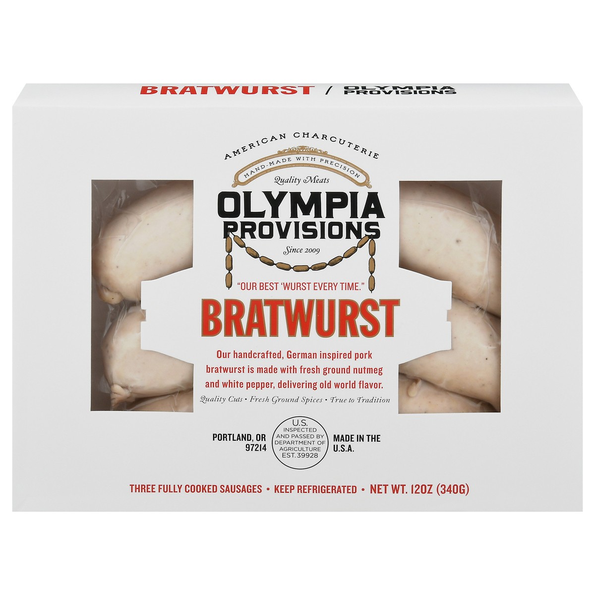slide 1 of 10, Oympv Bratwurst, 1 ct