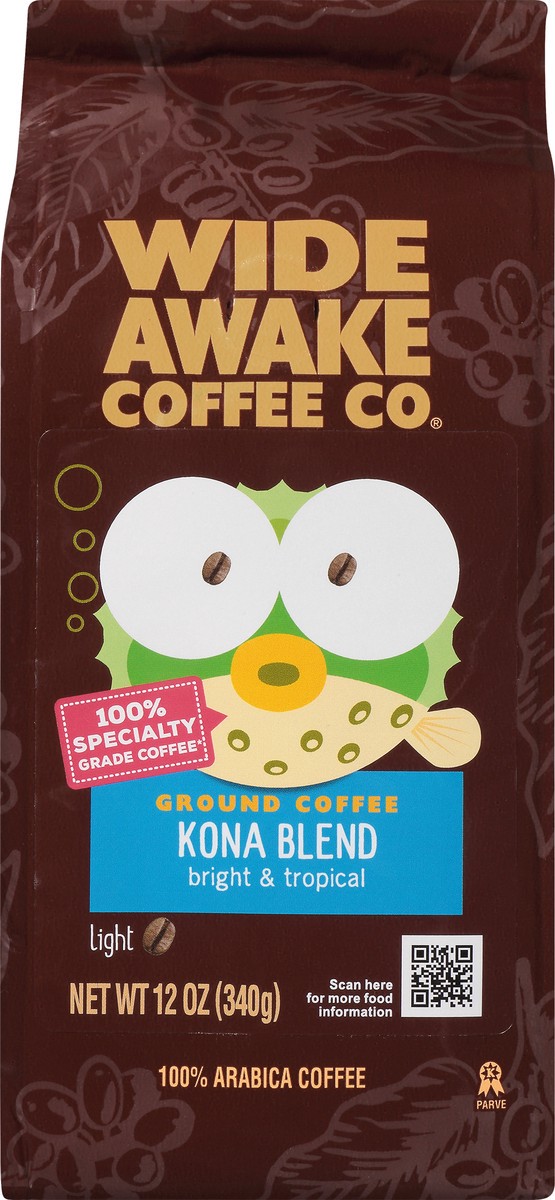 slide 5 of 12, Wide Awake Coffee Co. Ground Light Kona Blend Coffee 12 oz, 12 oz