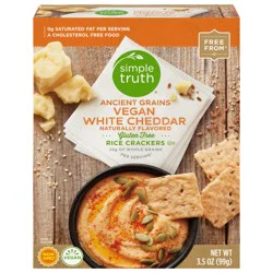 Simple Truth Ancient Grains Vegan White Cheddar Rice Crackers