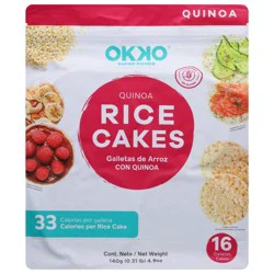 Okko Super Foods Quinoa Rice Cakes 16 ea