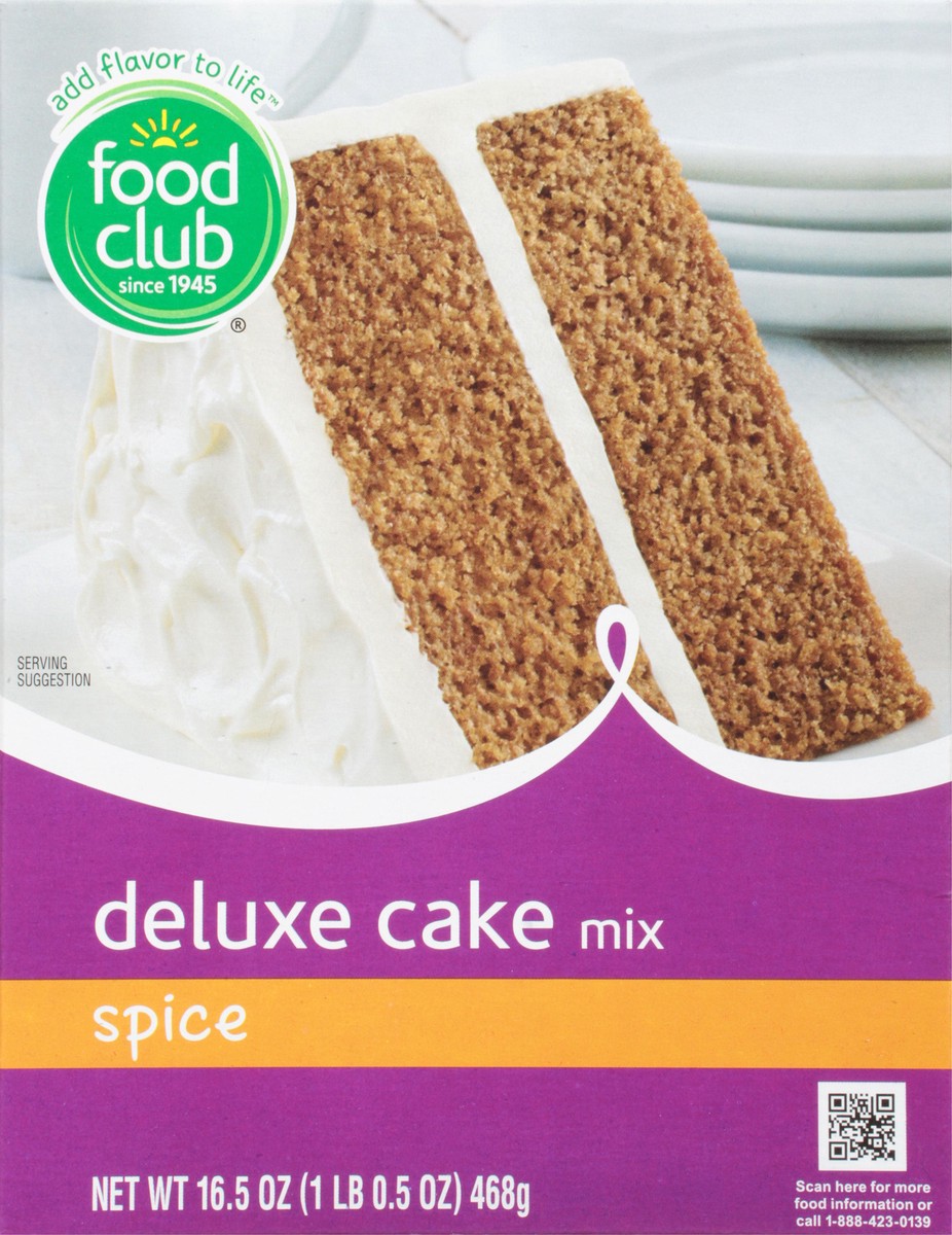 slide 8 of 14, Food Club Spice Deluxe Cake Mix 16.5 oz, 16.5 oz