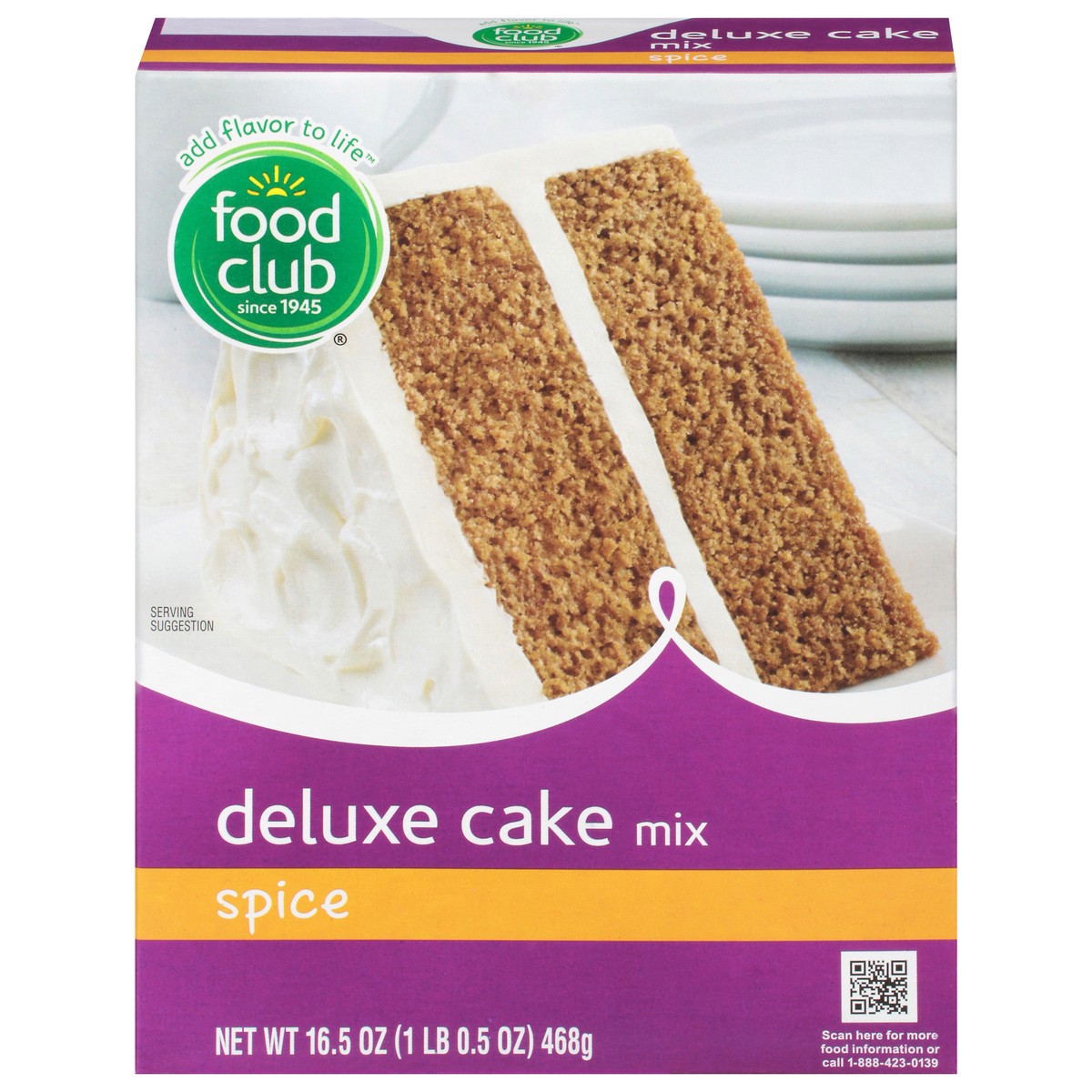 slide 7 of 14, Food Club Spice Deluxe Cake Mix 16.5 oz, 16.5 oz