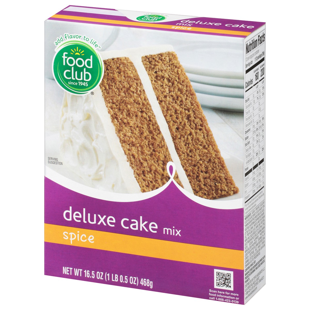 slide 10 of 14, Food Club Spice Deluxe Cake Mix 16.5 oz, 16.5 oz