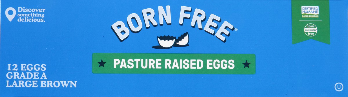 slide 3 of 13, Born Free Large Brown Pasture Raised Eggs 12 ea, 12 ct