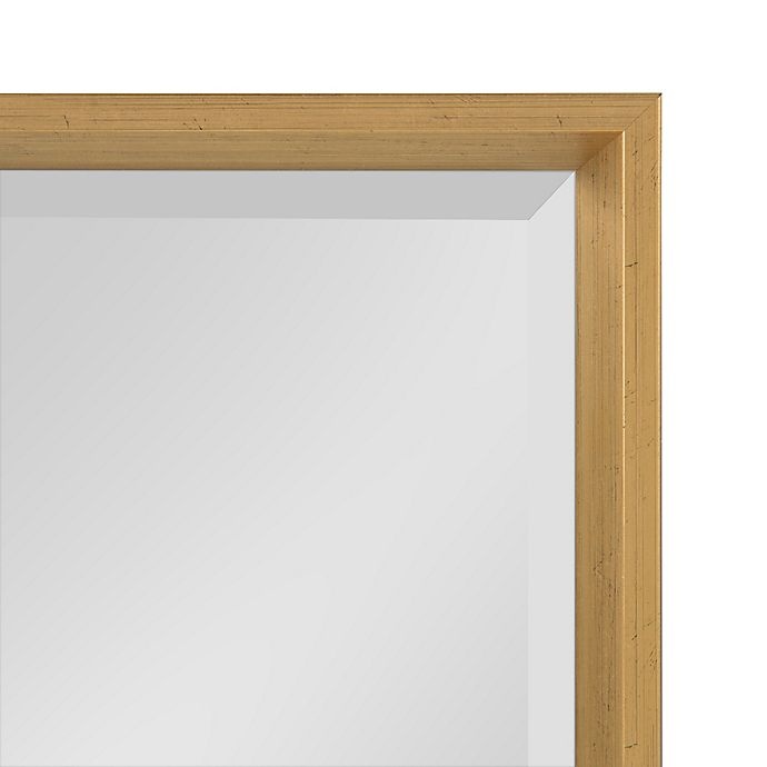 slide 3 of 5, Kate & Laurel Calter Beveled Frame Decorative Wall Mirror - Gold, 24 in x 29 in