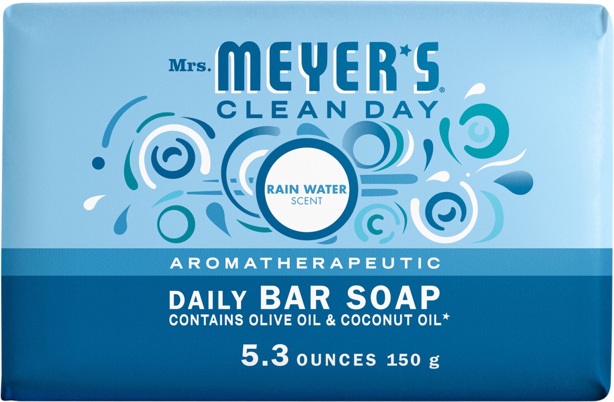 slide 3 of 3, Mrs. Meyer's Mrs Meyer''s Clean Day Bar Soap, Rain Water Scent, 5.3 Ounce Bar, 5.3 oz