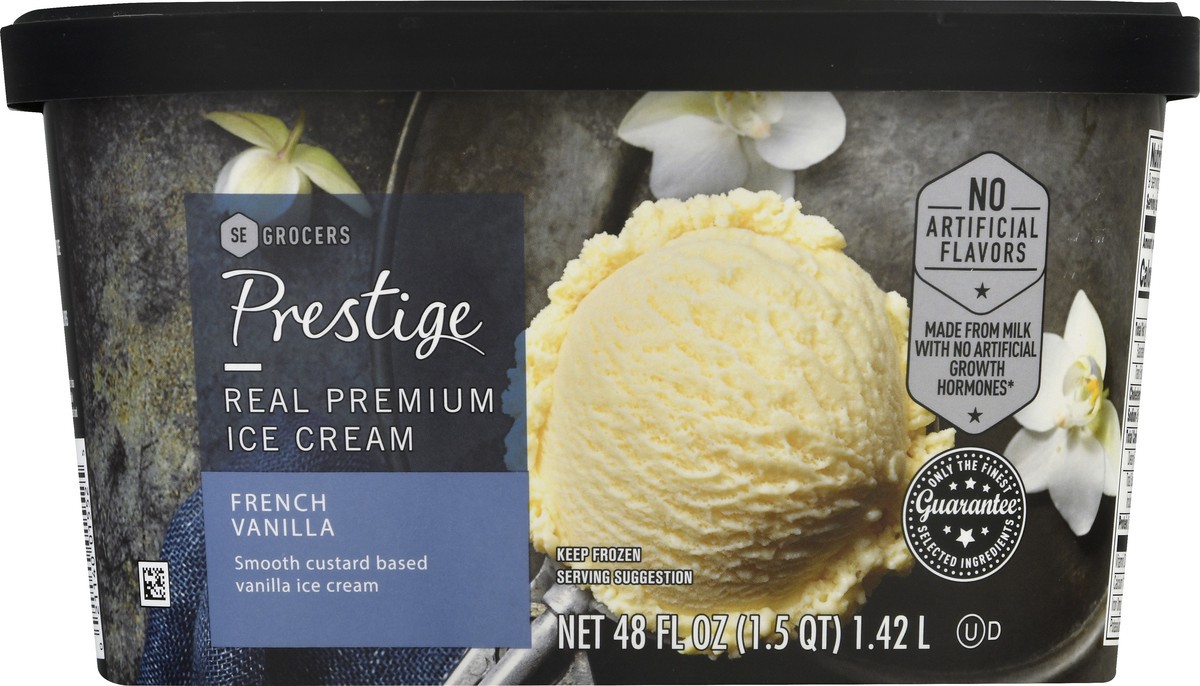 slide 11 of 12, Prestige French Vanilla Ice Cream, 48 oz