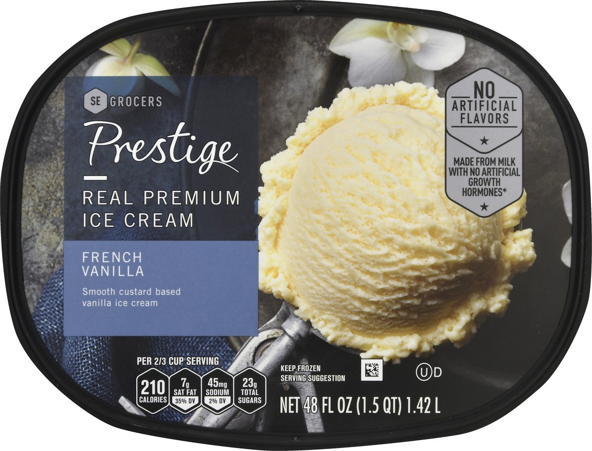 slide 12 of 12, Prestige French Vanilla Ice Cream, 48 oz