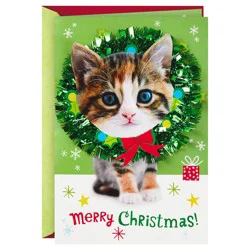 Hallmark Cats, O Christmas Tree Musical Christmas Card 1 ea