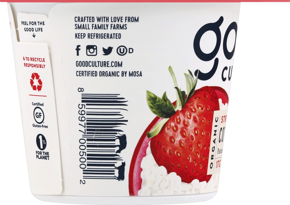 slide 2 of 6, good culture Strawberry Chia Cottage Cheese 5 oz, 5 oz