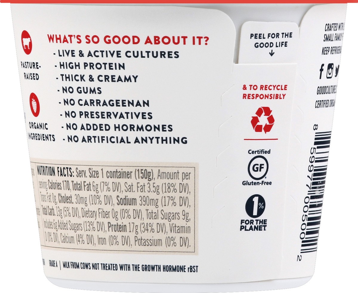 slide 3 of 6, good culture Strawberry Chia Cottage Cheese 5 oz, 5 oz