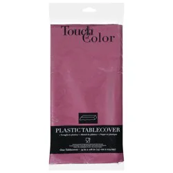 Touch of Color Plastic Tablecover - 1 ea