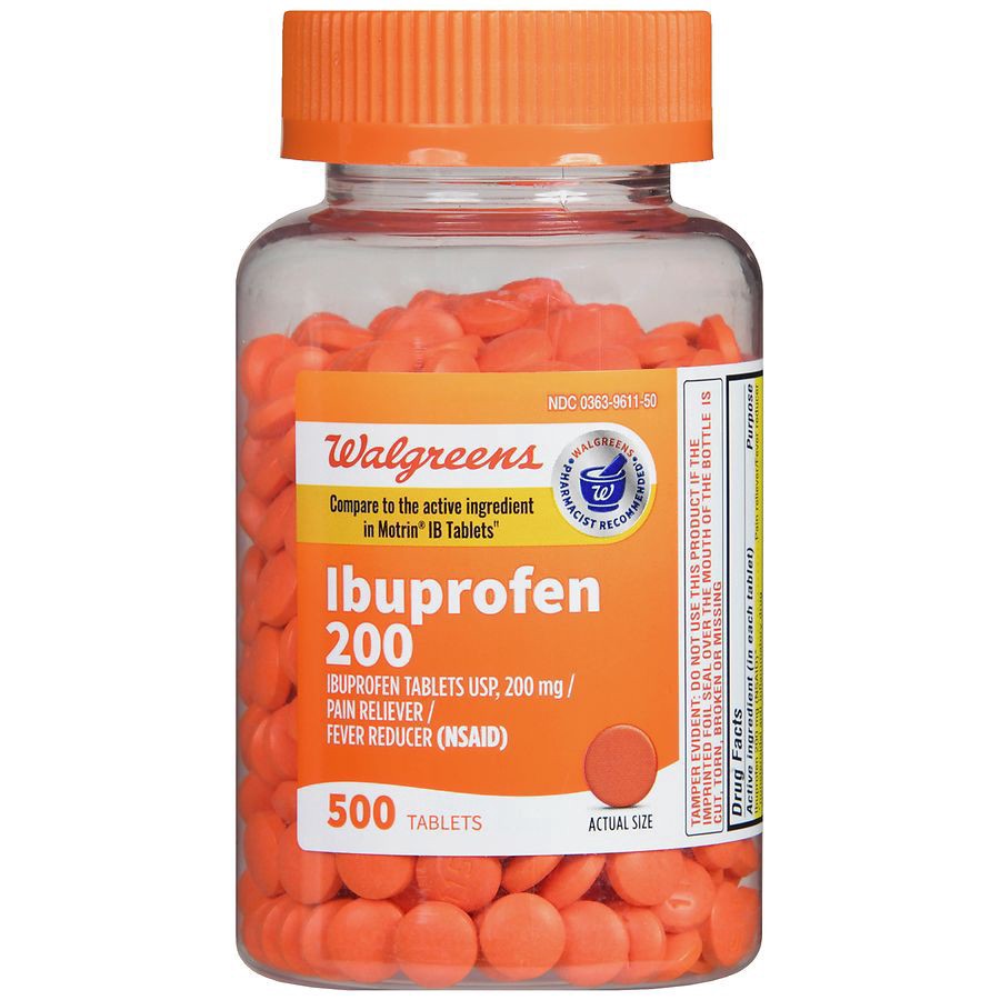 slide 2 of 5, Walgreens Ibuprofen Tablets USP, 200 mg, 500 ct