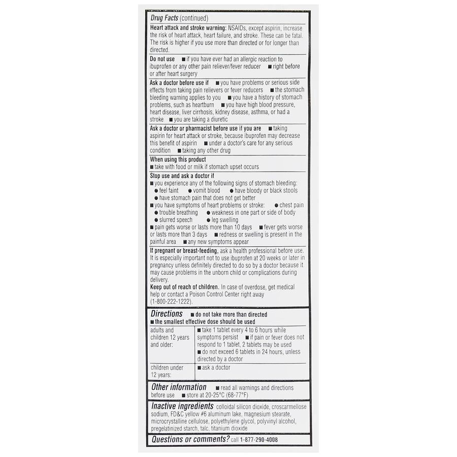 slide 5 of 5, Walgreens Ibuprofen Tablets USP, 200 mg, 500 ct