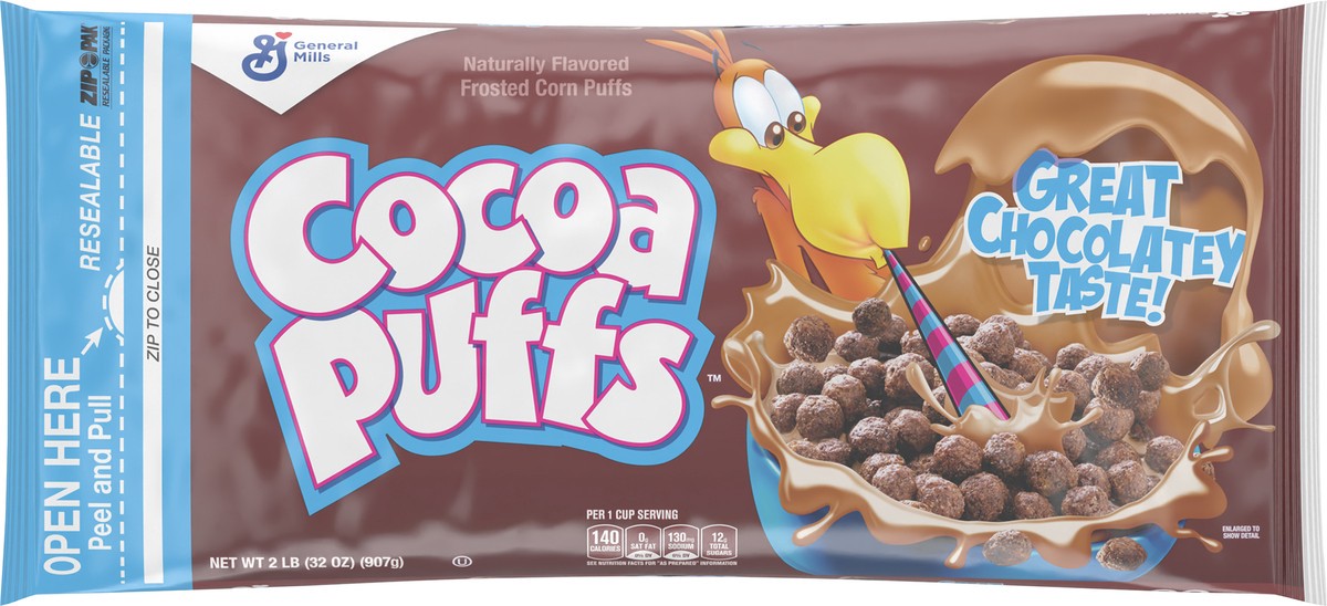 slide 8 of 8, Cocoa Puffs Breakfast Cereal Bag- 32 oz, 32 oz