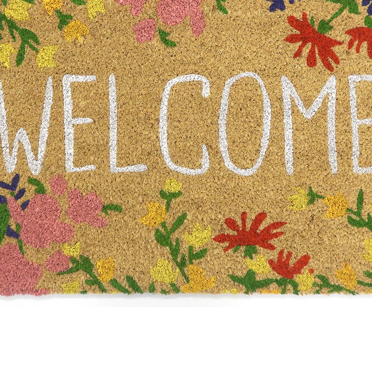 slide 3 of 3, Allure Floral Welcome Doormat, 17 in x 29 in, Multi, 17 x 29 