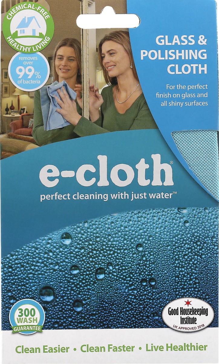 slide 5 of 11, E-Cloth Glass & Polishing Cloth 1 ea, 1 ct