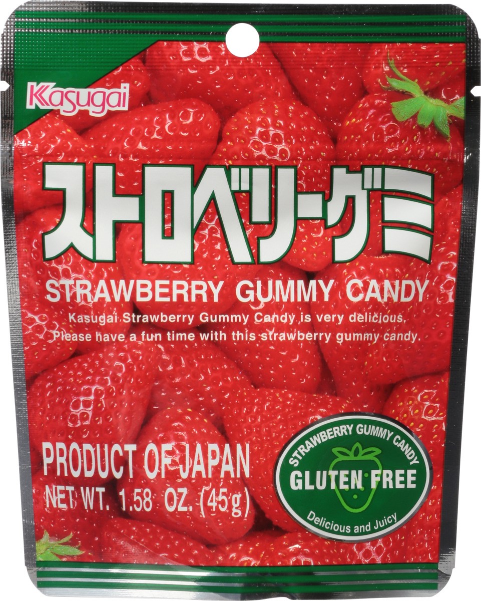 slide 6 of 9, Kasugai Strawberry Gummy Candy 1.58 oz, 1.58 oz
