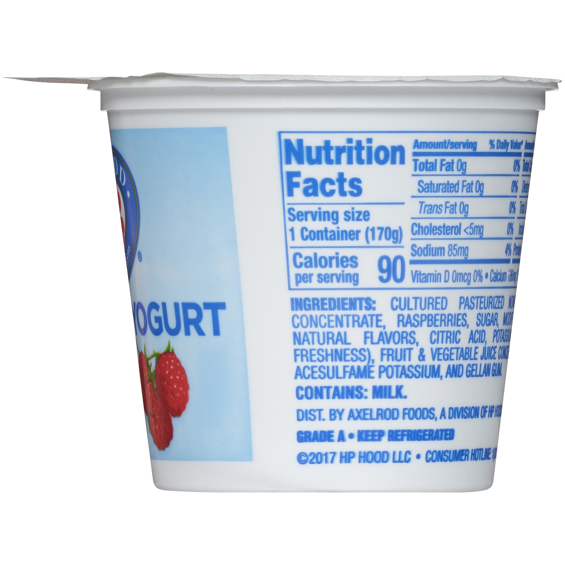 slide 5 of 7, Axelrod Fat Free Raspberry Yogurt, 6 oz