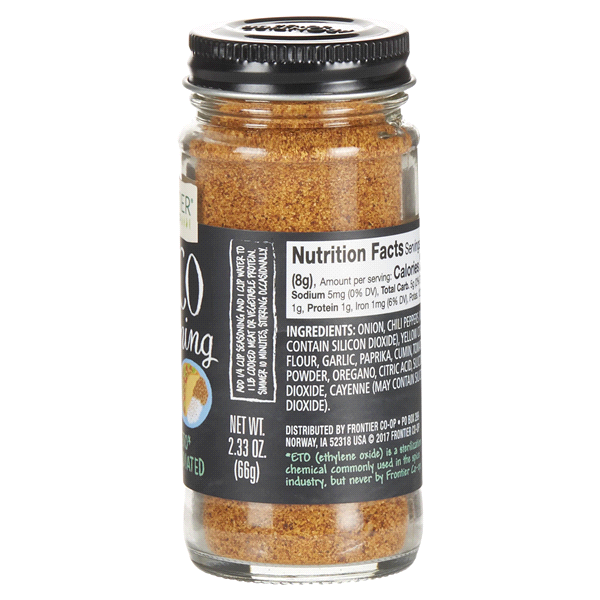 slide 23 of 29, Frontier Co-Op Frontier Taco Seasoning, 2.33 oz