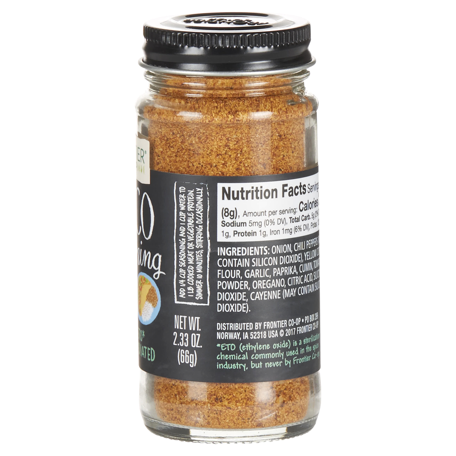 slide 24 of 29, Frontier Co-Op Frontier Taco Seasoning, 2.33 oz