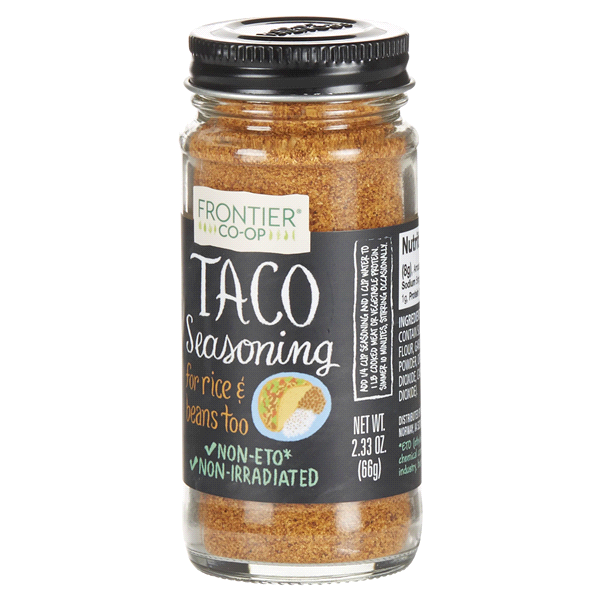 slide 2 of 29, Frontier Co-Op Frontier Taco Seasoning, 2.33 oz