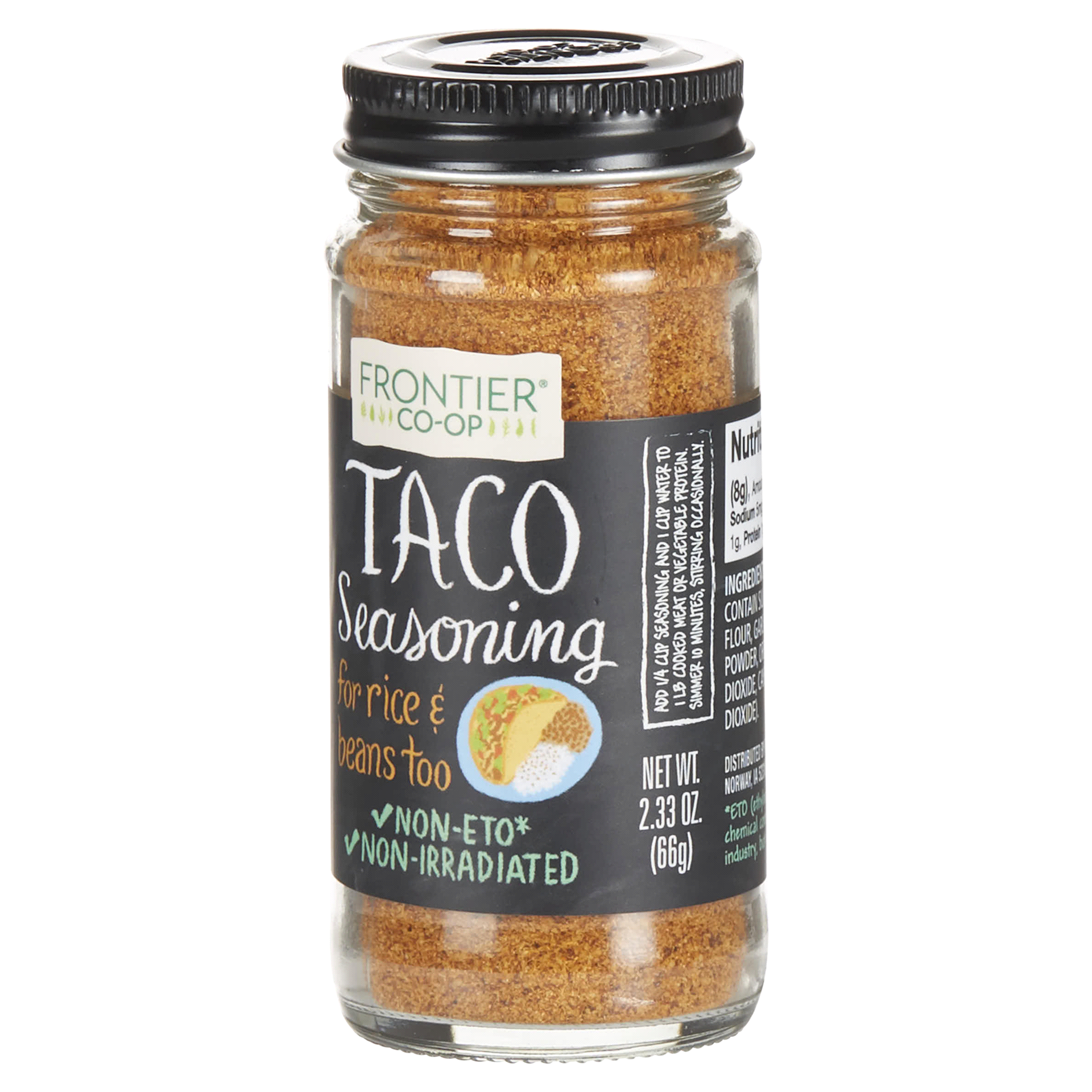 slide 9 of 29, Frontier Co-Op Frontier Taco Seasoning, 2.33 oz