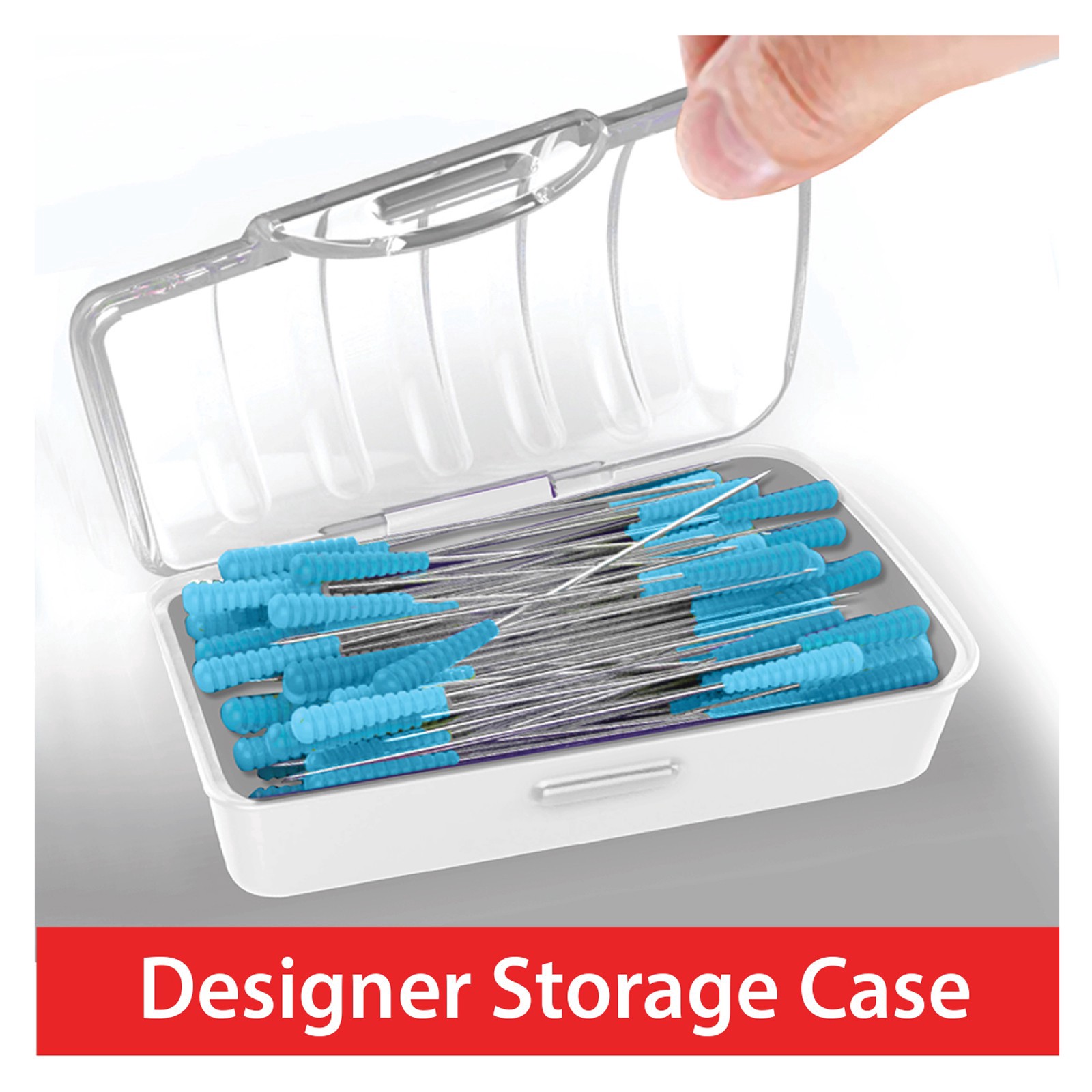 slide 2 of 5, Taylor Seville Originals Comfort Grip Magic Pins Fine Quilting Pens, 50ct., 50 ct