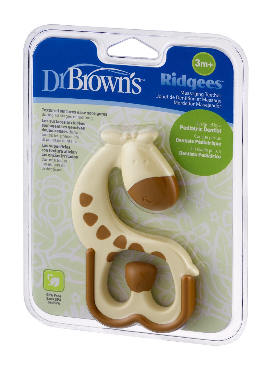 slide 4 of 9, Dr. Brown's RidGees Giraffe Teether, 1 ct