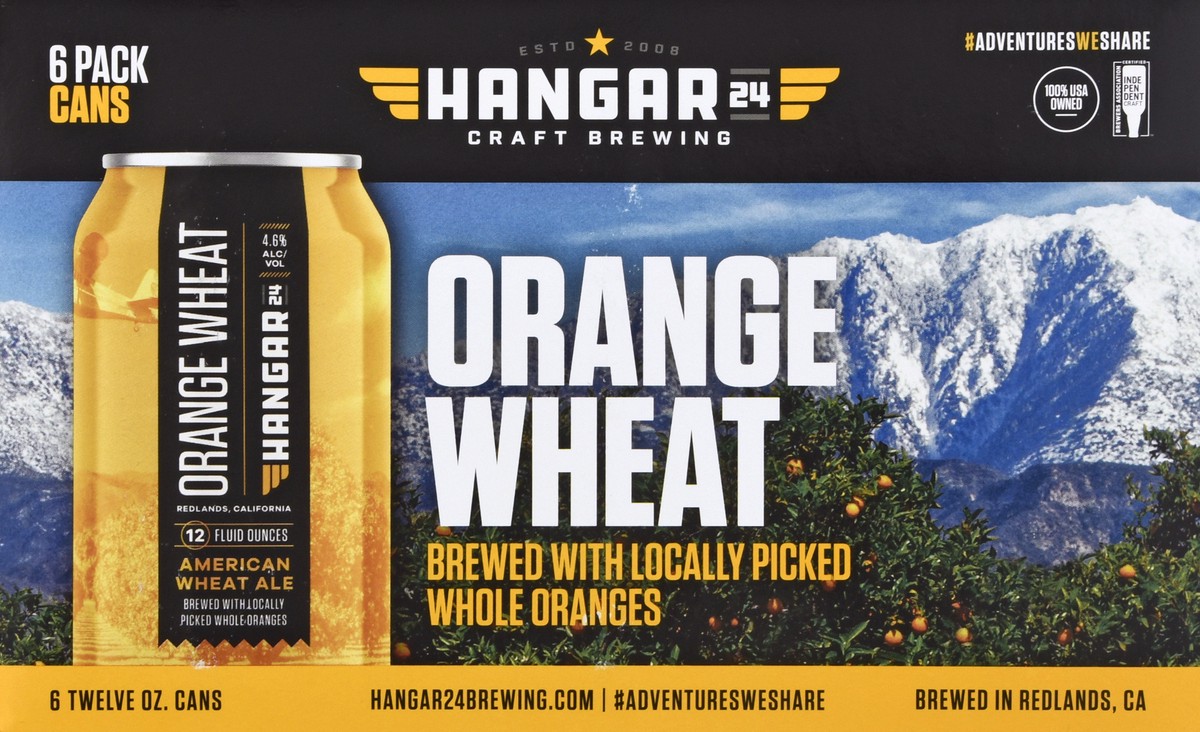 slide 4 of 9, Hangar 24 6 Pack Orange Wheat Beer 6 ea, 6 ct; 12 oz
