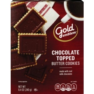 slide 1 of 1, CVS Gold Emblem Milk Chocolate Topped Butter Cookies, 10.6 oz; 300 gram