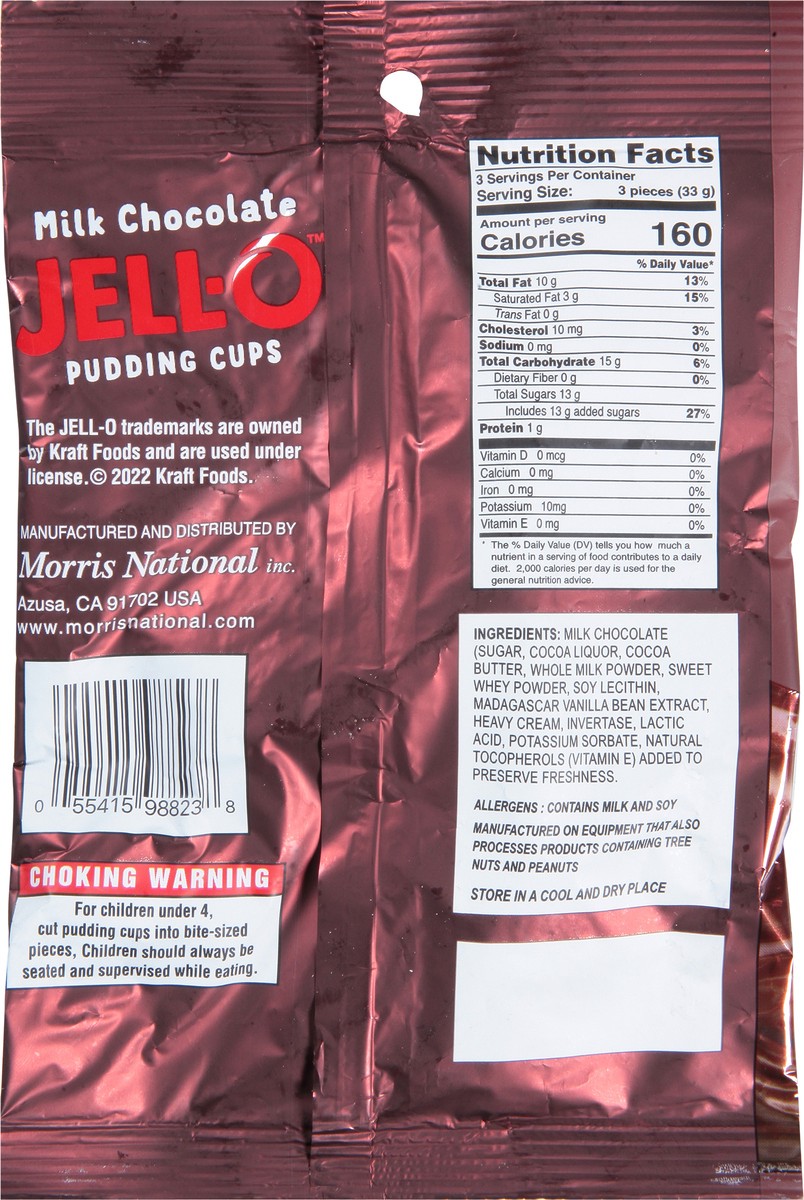 slide 5 of 9, Jell-O Unwrapped Milk Chocolate Pudding Cups Candy 3.5 oz, 3.5 oz