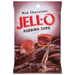 Jell-O Unwrapped Milk Chocolate Pudding Cups Candy 3.5 oz