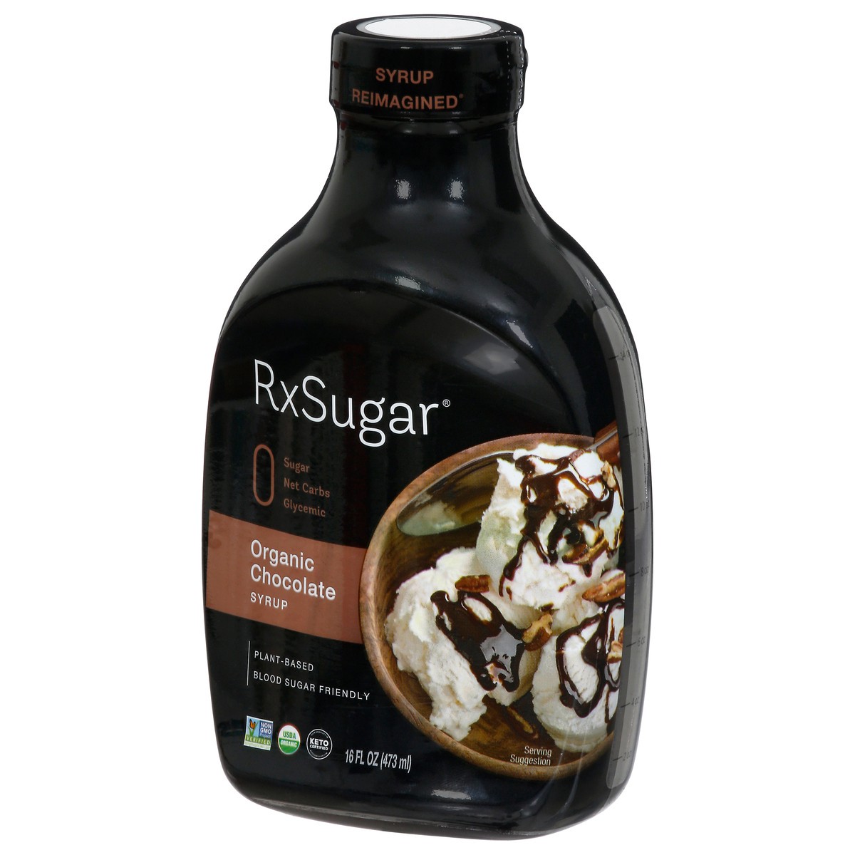 slide 5 of 9, RxSugar Chcolate Syrup Org, 16 oz